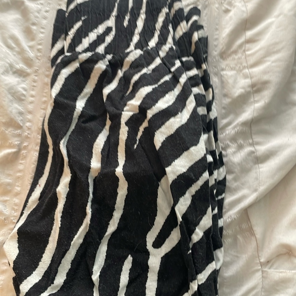 Zebra print pants